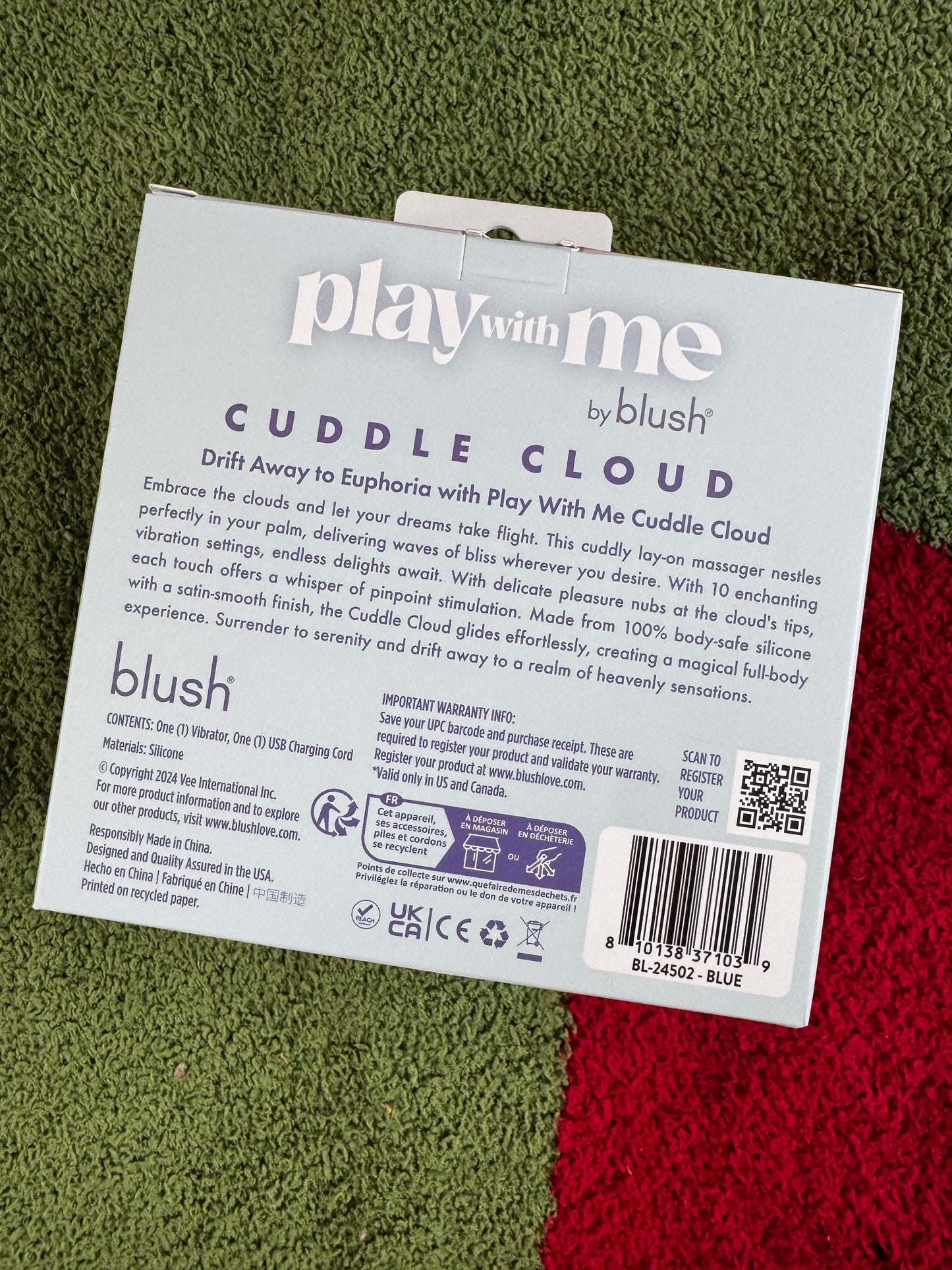 Play With Me - Cuddle Cloud - Blue