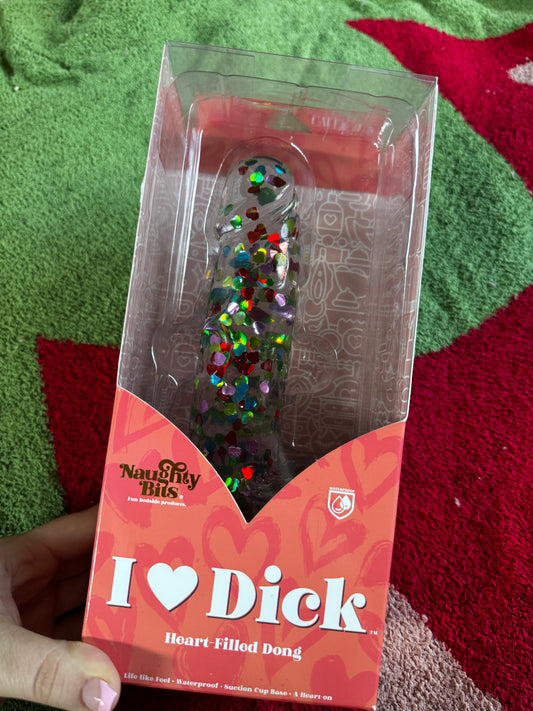 Naughty Bits® I Love Dick™ Heart-filled Dong
